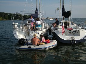 NHPS members socializing in Branford NHPS members socializing in Branford